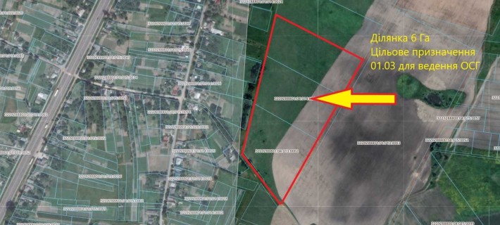 Продам 6 Га, під комерцію, бізнес, нерухомість, с. Семиполки - фото 1
