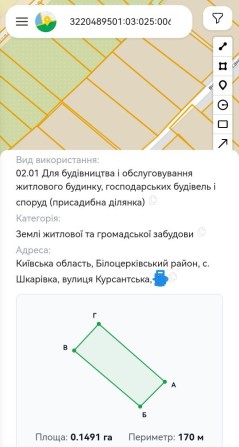 Продам земельну ділянку 15сот с. Шкарівка - фото 1