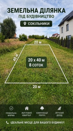 Ділянка під будівництво Сокільники - фото 1