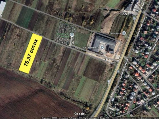 Продаж, земельна ділянка, с. Сокільники - 75,37 сотих Сокольники
