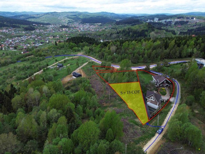 Панорамна земельна ділянка у серці Карпат — смт. Східниця - фото 1