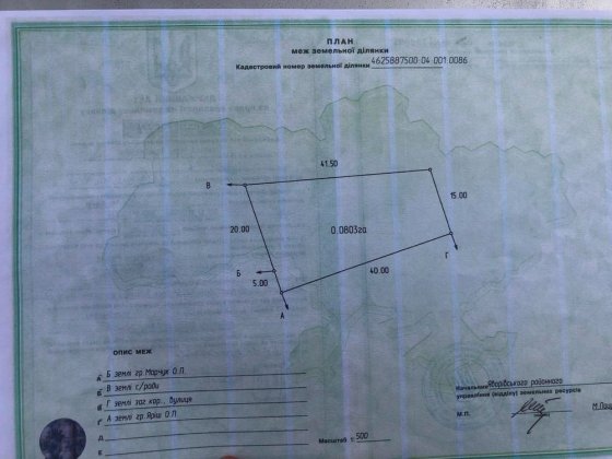 Продаж ділянки 8 сот під будівництво в Рясне-Руське(Львів)
