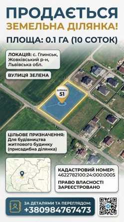 Земельна ділянка м Жовква - фото 1
