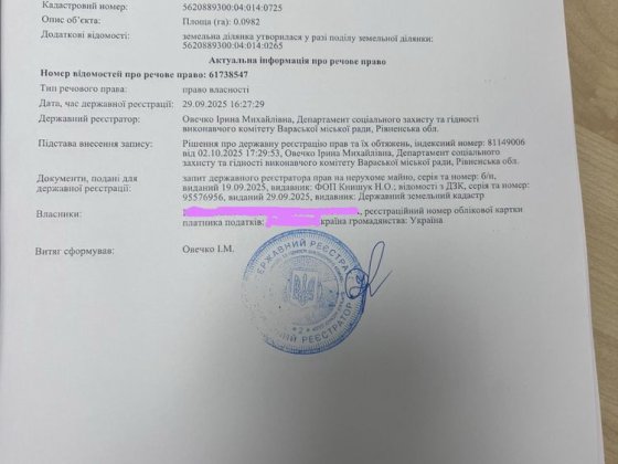 Продам земельну ділянку під будівництво 10 сотих Вараш