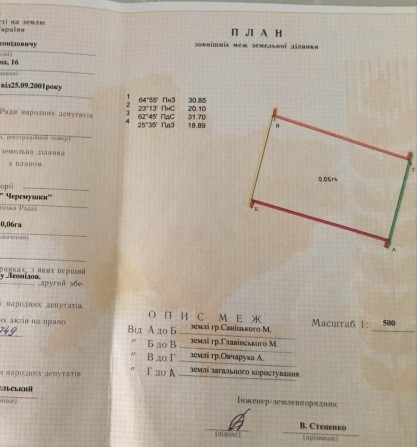 Земельна ділянка 6 сотих забудова+ 4 сотих(город) - фото 1