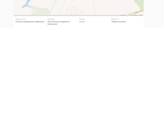 Продаж земельної ділянки для садівництва Шаровечка