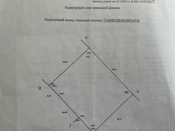 Продаж земельної ділянки в с. Руська Поляна, під забудову Руська Поляна