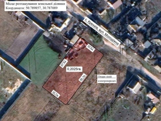 Земельна ділянка 20 соток Крехаев