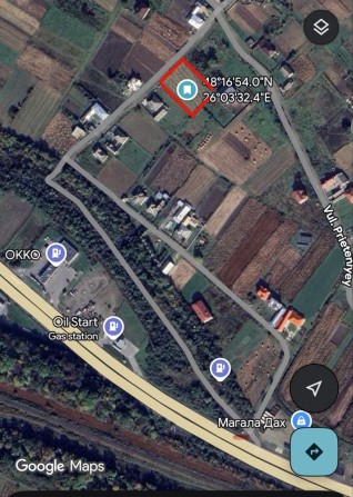 Магала 100м від траси. Земельний ділянок - фото 1