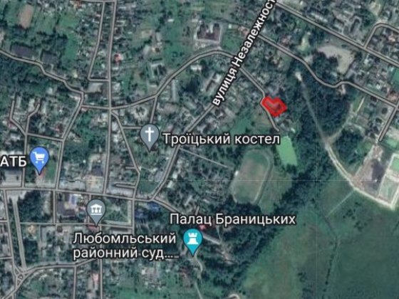 Земельна ділянка комерційного призначення м.Любомль 0.199га+лазня Любомль
