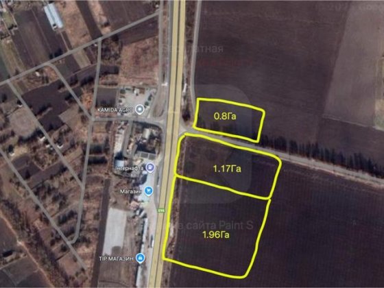 Продаж земельних ділянок фасад Одеська траса  М-05  Біла Церква Белая Церковь