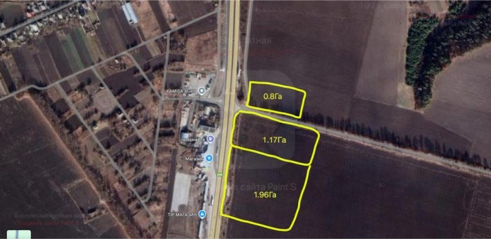 Продаж земельних ділянок фасад Одеська траса  М-05  Біла Церква - фото 1