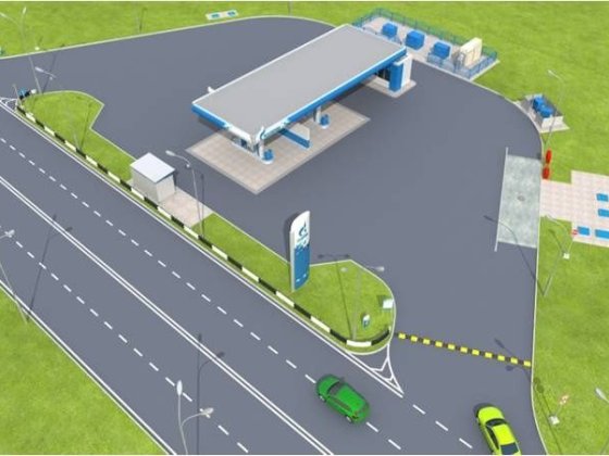 АЗС-40соток,участок заасфальтований,есть газ.заправка,КТП 100КвА.Обмен Бровари
