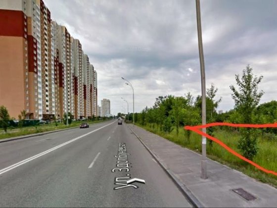 Ділянка біля дороги Київ