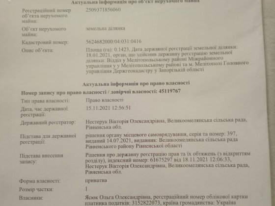 земельна ділянка р-н агропереробки Рівне