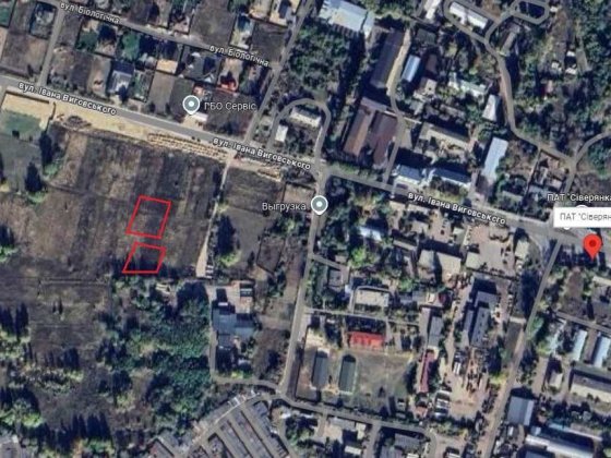 ПРОДАЖ земельної ділянки в р-ні Сіверянки (вул. Виговського) Чернігів