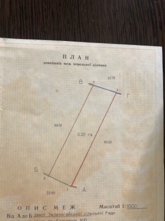 Продаж земельного участка - фото 1