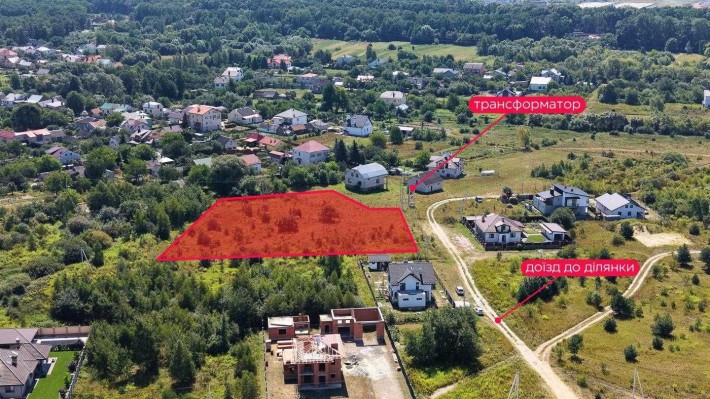 49 соток під котеджі, Львів | Білогорща | Можливий поділ ділянки - фото 1