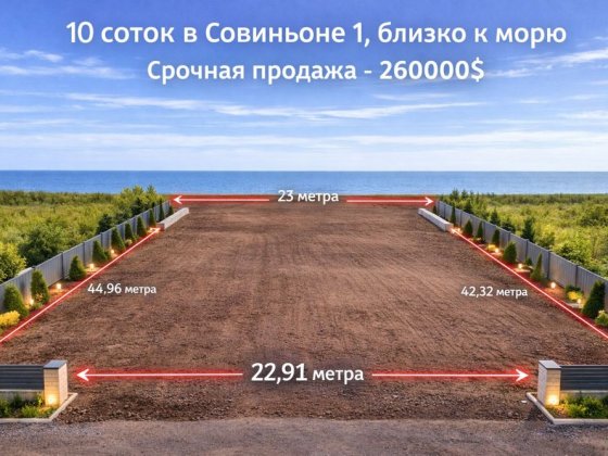 ‼️Срочная продажа участка в 1 Совиньоне у моря‼️ Одесса