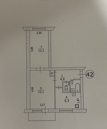 Продам 2 х комнатную квартиру Черемушки. Ул. Михаила Грушевского - фото 1