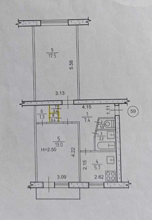 Продам квартиру в місті Жовті Води - фото 1