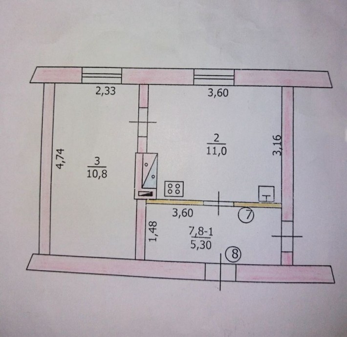 Продам 1-кімнатну квартиру Центр - фото 1