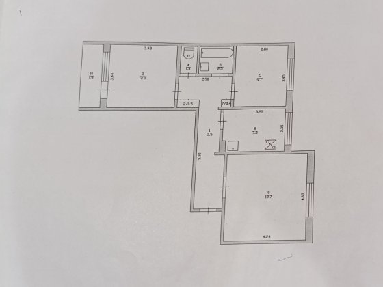 Продам 3х комнатную квартиру Южноукраинск