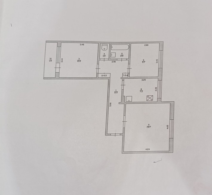 Продам 3х комнатную квартиру - фото 1