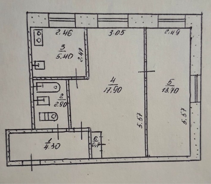 Продам 2х комн квартиру/17 кв/8 горбольница - фото 1