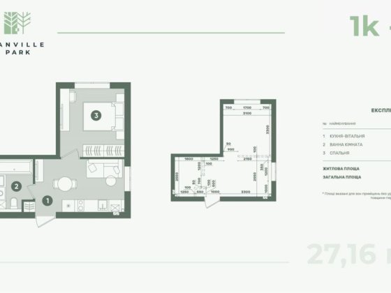 Продаж смарт-квартири 27 м² у закритому комплексі Святопетрівське