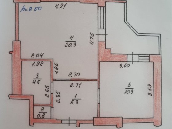 Продаж дуже теплої 1-к квартири 47,1м² з індивідуальним опаленням та сквером поруч! Святопетровское
