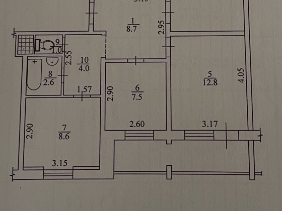 Продаж 4-кімнатноі квартири