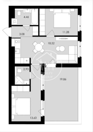ЖК Avalon Holiday One, 2-кімнатна квартира з терасою 73 м2! Зданий будинок! - фото 1
