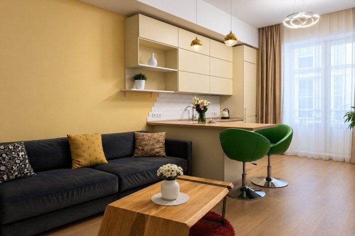 Продам 1 кімнатну квартиру 39,20 м2, вул. Б. Хмельницького 57 - фото 1