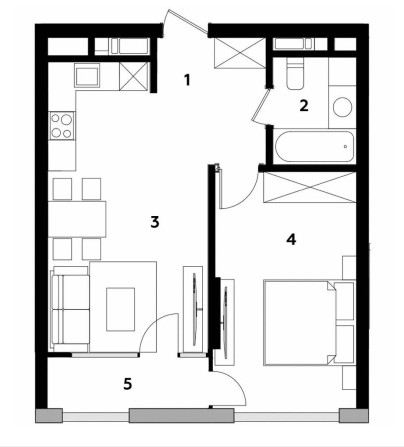 Продаж видової квартири, Бровари, Київська 237, Madison Gardens 46.3 m - фото 1