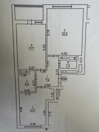 Продаж 2-кімнатної квартири 72,6 м² у ЖК «Теремки» — від власника - фото 1