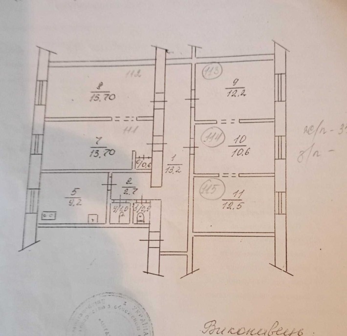 Велика 5-кімнатна квартира 92,3 м² на вул. Черкасова — простір для всієї родини! - фото 1