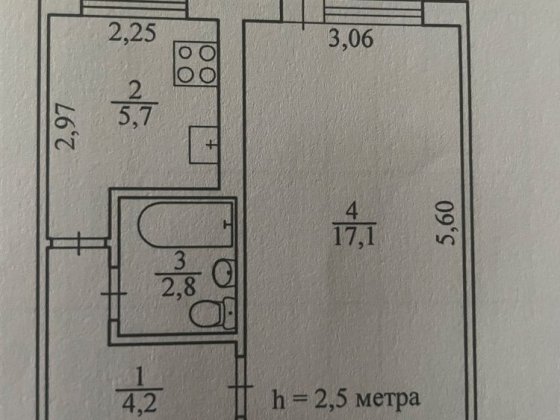 Продаю 1 кімнатну квартиру в Саксаганському районі, під ремонт