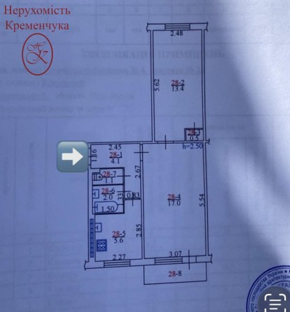 Продаж /2-кімнатна квартира біля набережної/ПІД РЕМОНТ - фото 1