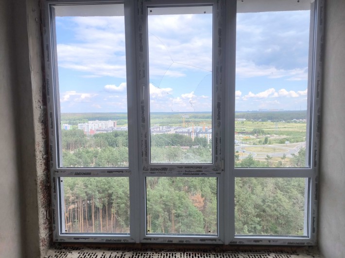 Видова 1к квартира 44.4 м² навколо ліс — Кухня 23 м. Метро 9 км. Можна на ремонт - фото 1