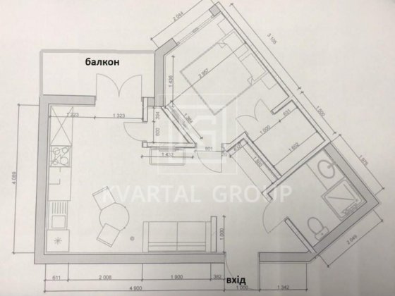 Продам квартиру в ЖК Синергія Сіті з початковим Ремонтом!