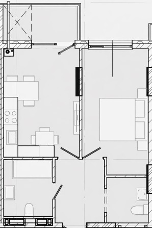 1 кімнатна квартира. Розтермінування. Газ. Терміново - фото 1