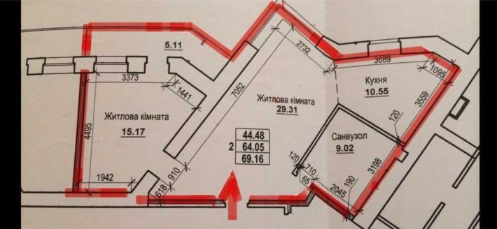 Продаж 2 кім квартири 70 м2 4/9 пов Індив опал Новобуд р-н Поділ №8660 - фото 1