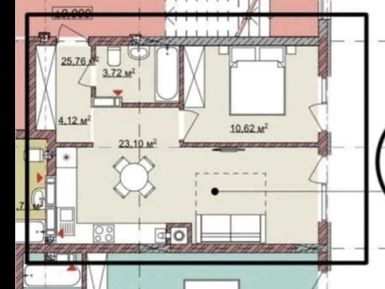 Продам 1,5 кім в новобудові по вул.Баб'яка(є газ) на В4, скоро здають в експлуатацію Ужгород