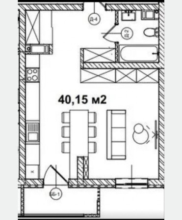 Продам 1,5 кім в новобудові на 5 пов(будинок зданий) - фото 1