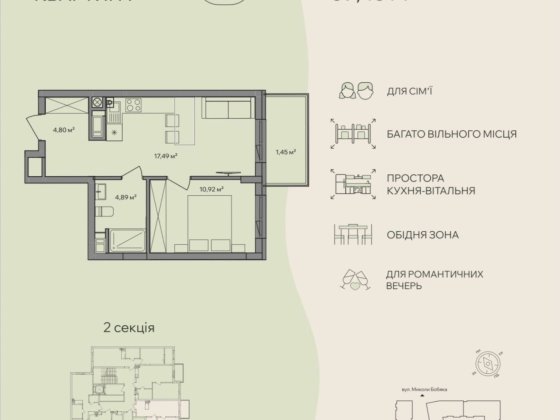Продаж квартири в ЖК  Central Rark 1150$ Ужгород