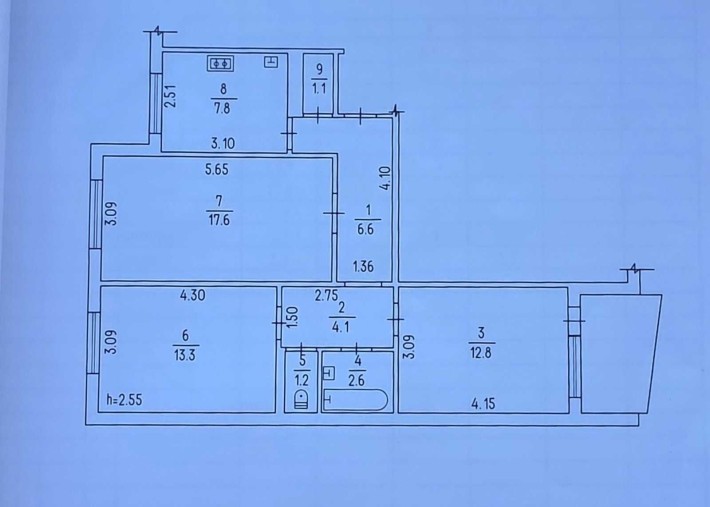 Продаж 3-кімн. квартири Нарбутівська 156/2 - фото 1