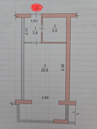 Продаж 1 кімн  квартири - фото 1