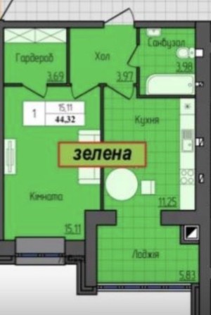 Продаж 1но кімнатноі квартири в ЖК Домбровський - фото 1