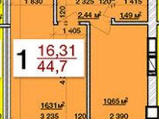 Продаж 1-кімнатної квартири в ЖК Олімпійський Житомир